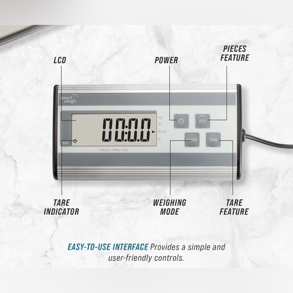 Smart Weigh Digital Heavy Duty Shipping and Postal Scale, 440lbs - Picture 7 of 8